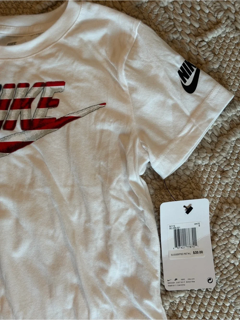 Nike white short